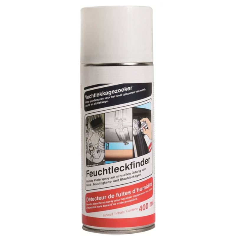 Förch Feuchtleckfinder 400ml - Puderspray zur schnellen Ortung von Wind-, feuchtigkeits- und Staublöchern Leak Tracer von FORCH