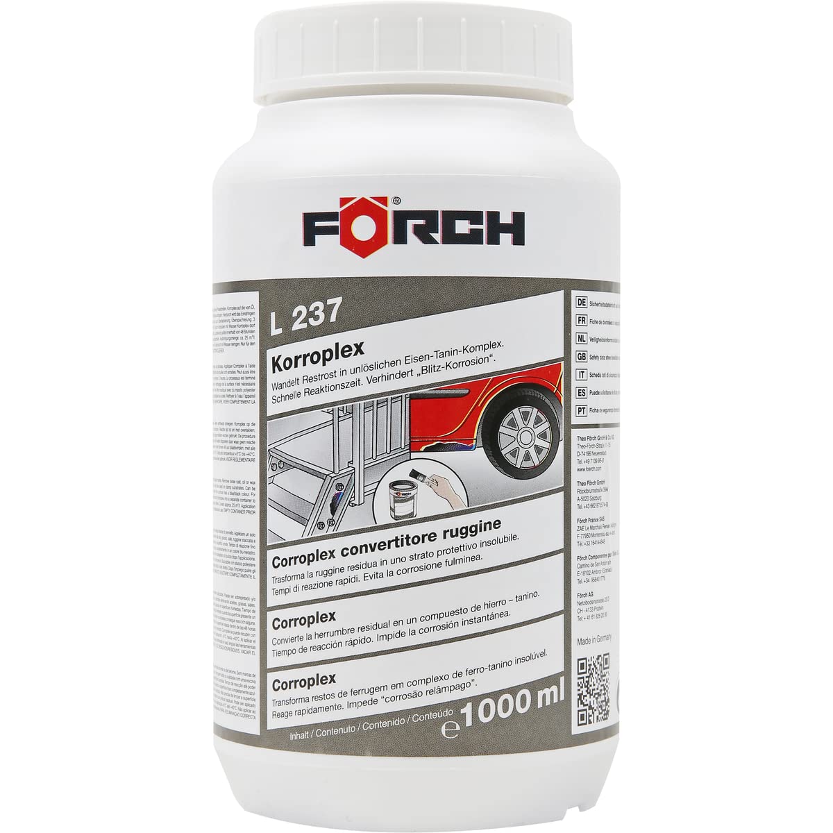 Förch L237 Rostumwandler Korroplex, 1000ml von Förch