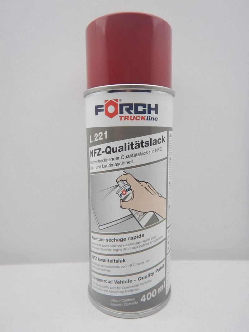 FORCH LACKROT ROT CASE Traktor MÄHDRESCHER Lack LACKSPRAY Spray SPRAYDOSE 400ML (1) von FORCH