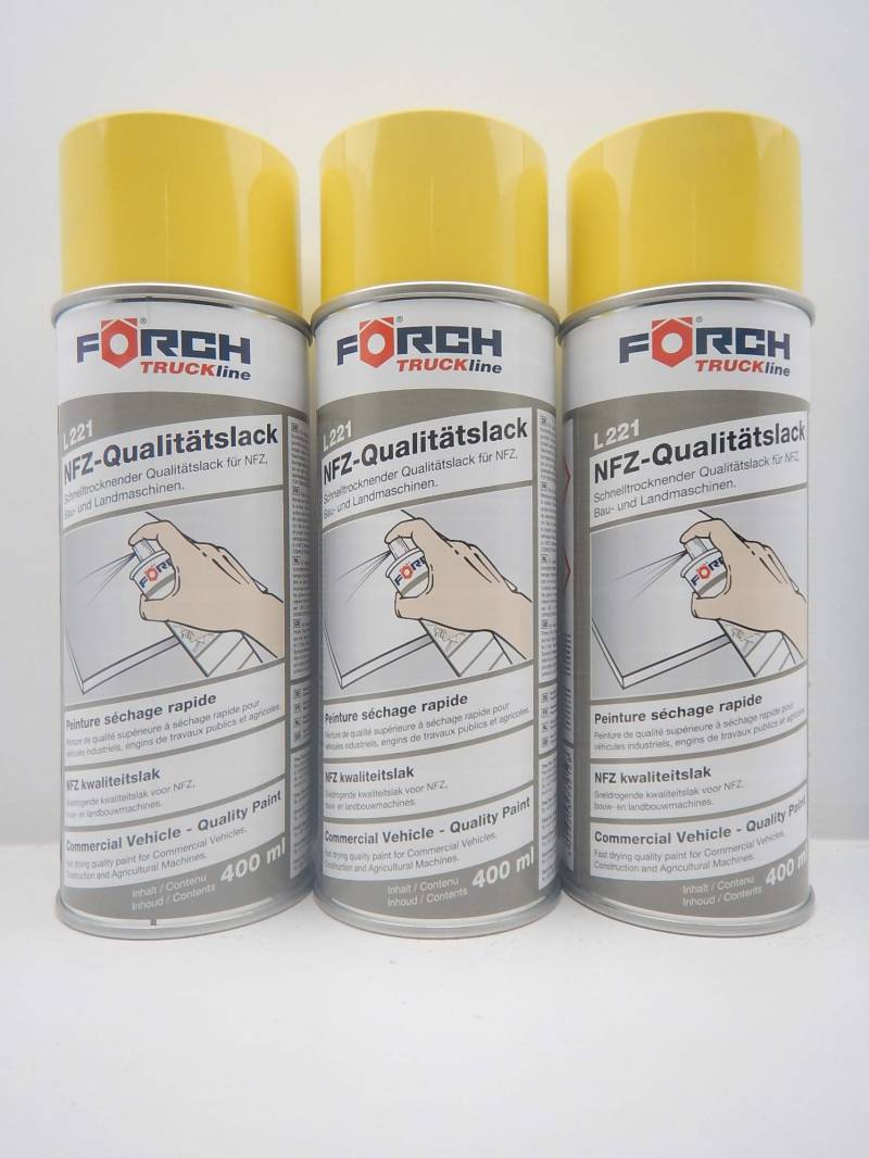 FORCH LANDMASCHINE GELB Traktor Lack LACKSPRAY Spray SPRAYDOSE 400ML (3) von FORCH