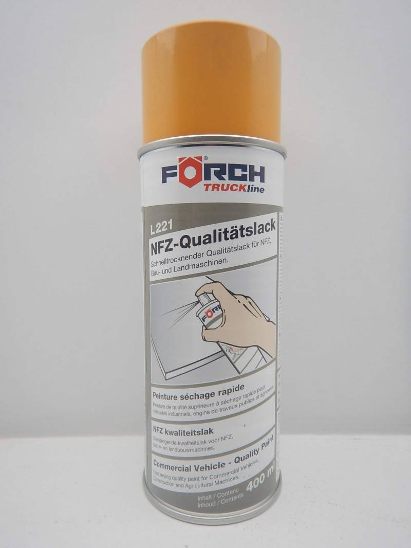 FORCH LIEBHERR GELB BAUMASCHINE Lack LACKSPRAY Spray SPRAYDOSE 400ML (1) von FORCH