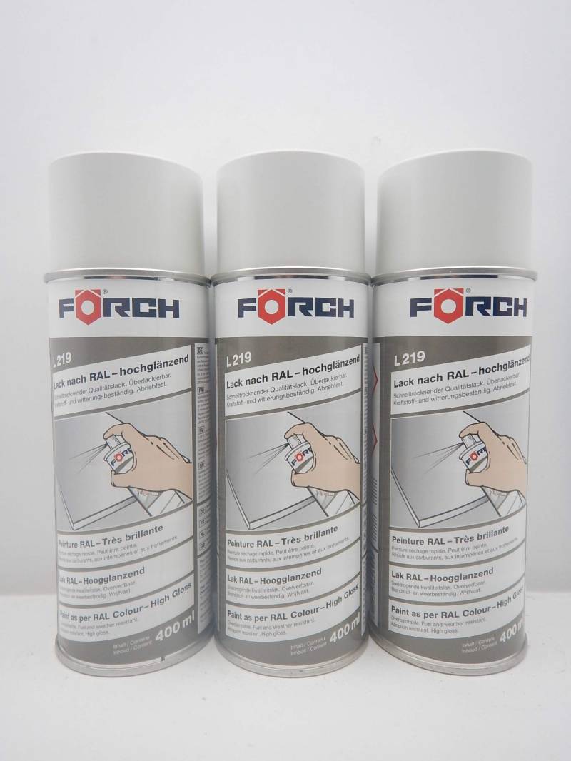 FORCH PAPYRUSWEISS Weiss RAL 9018 Lack LACKSPRAY Spray SPRAYDOSE 400ML (3) von FORCH