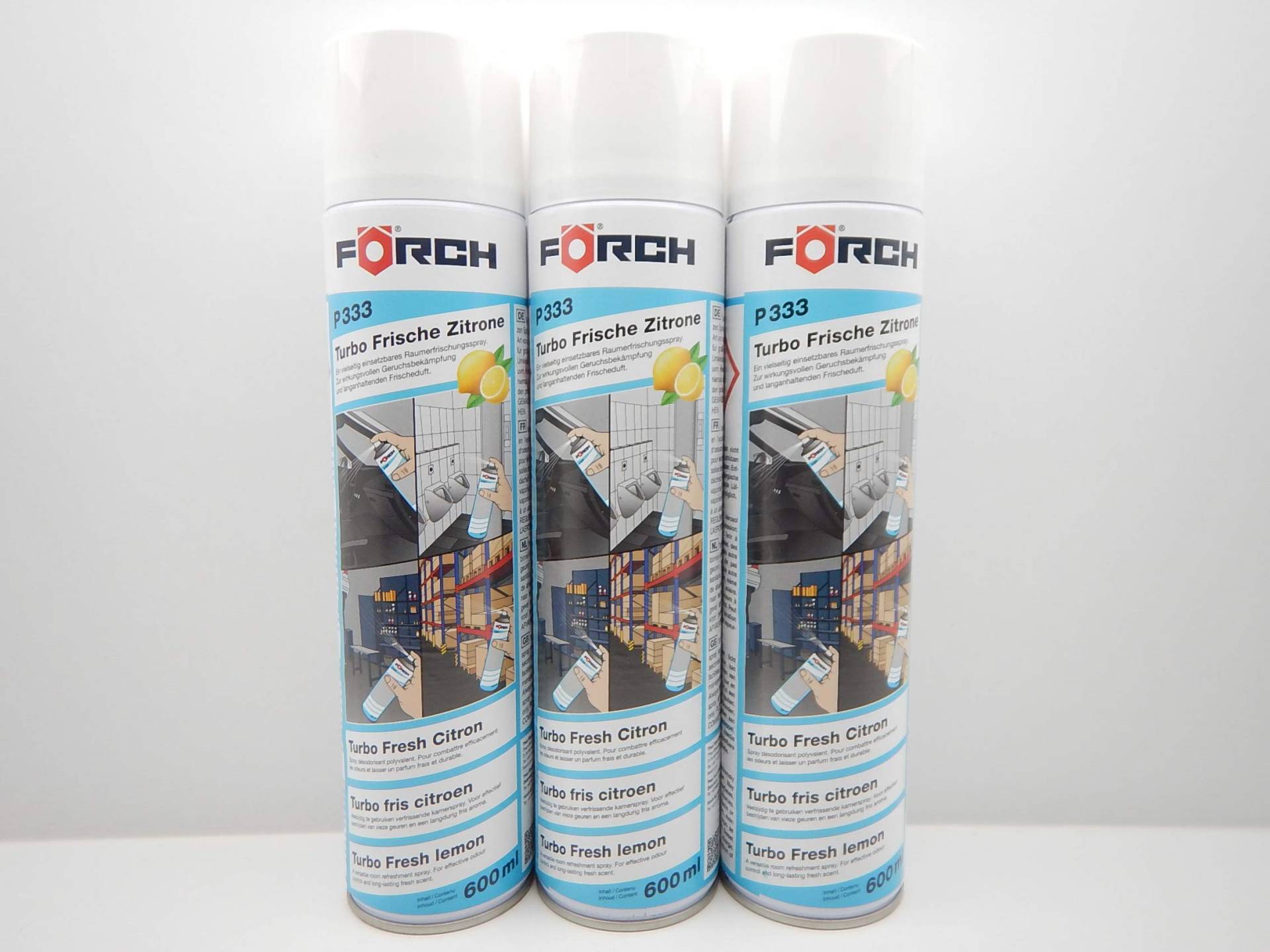 FORCH Turbo FRISCHE Zitrone GERUCHSVERNICHTER LUFTERFRISCHER RAUMSPRAY (3) von FORCH