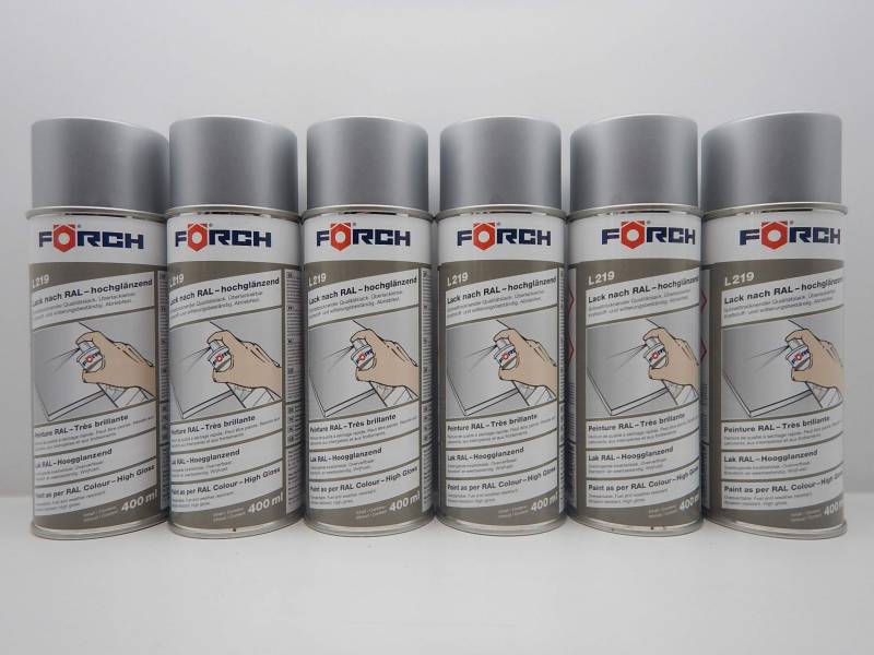 FORCH WEIßALUMINIUM RAL 9006 Lack DOSE LACKSPRAY Spray SPRAYDOSE 400ML (6) von FORCH