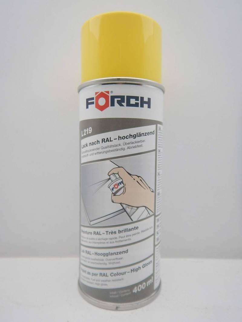 FORCH ZINKGELB GELB RAL 1018 Lack LACKSPRAY Spray SPRAYDOSE 400ML (1) von FORCH