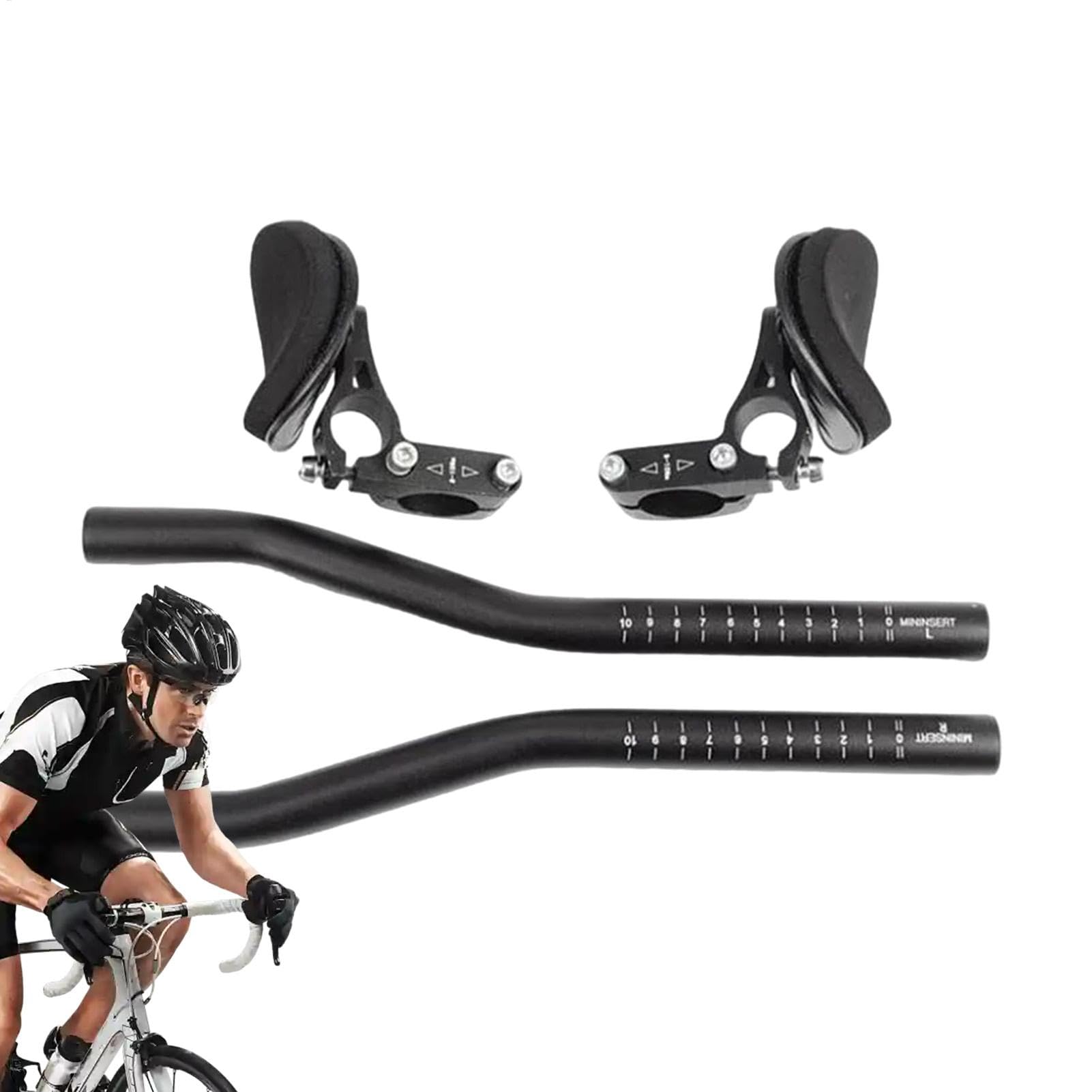 Fogukier Aero Bar – Entspannungsgriff für Radfahren, ergonomische Aero-Stange, bequeme Fahrradstütze TT-Lenker für Mountainbike, Rennen, Radfahren von Fogukier