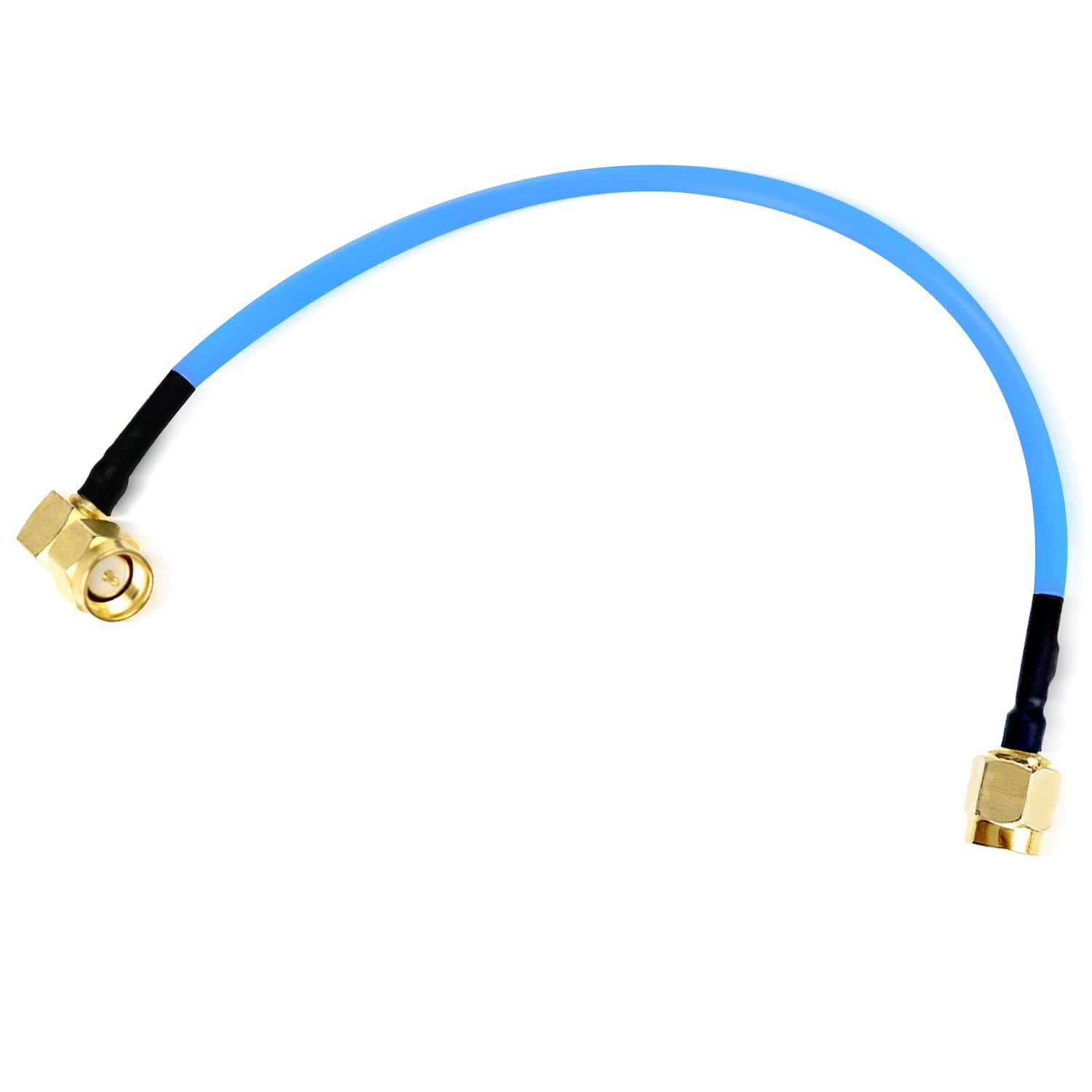 Fohevers SMA Stecker 90 Grad Adapter auf SMA Stecker Kabel RG402 Verlängerung Kabel 30CM(12 Zoll) Antenne Koaxial Niedriger Verlust Kabel Pigtail Kabel von Fohevers