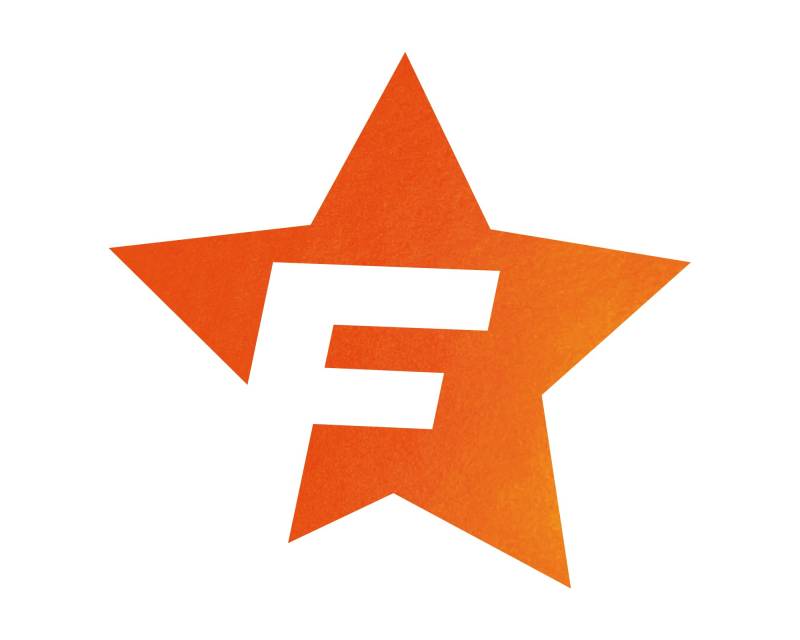 Foliatec 33973 Car Design Sticker F-Star 39 x 41 cm, Orange Chrom Matt von Foliatec