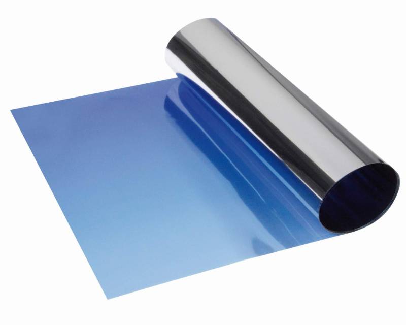 FOLIATEC SUNVISOR Reflex Blendstreifen Tönungsfolie Sonnenschutzfolie Windschutzscheibe Folie mit stylischer Farbverlauf, blau, 20 x 150 cm von Foliatec