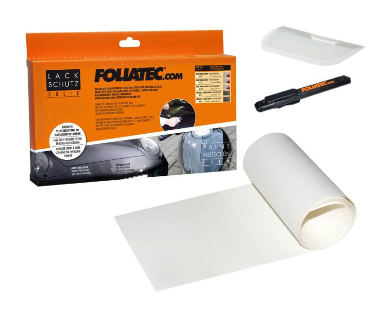 FOLIATEC Lack Schutzfolie Lackschutzfolie für Auto und Motorrad, transparent, 17,5 x 165 cm von Foliatec