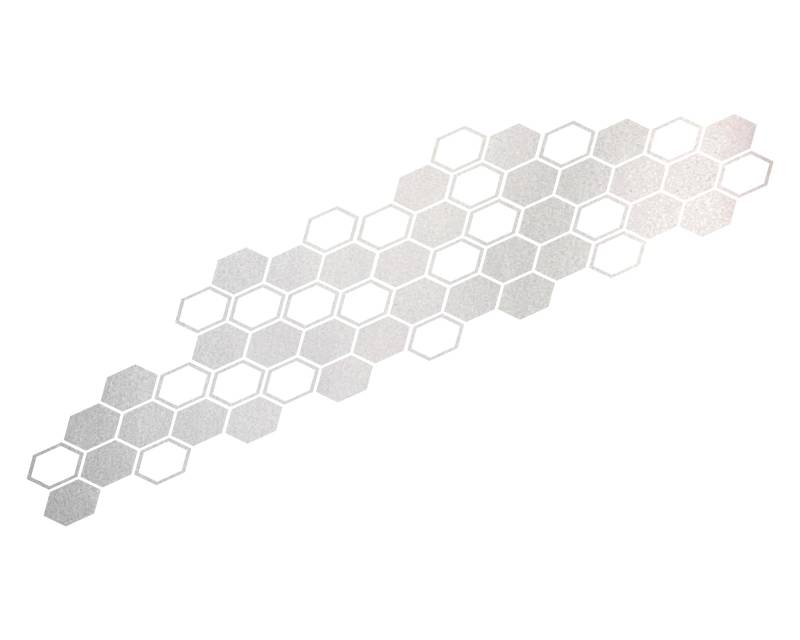 Foliatec 33964 Car Design Sticker Hexagon, 32 x 130 cm, Silber Chrom Matt von Foliatec