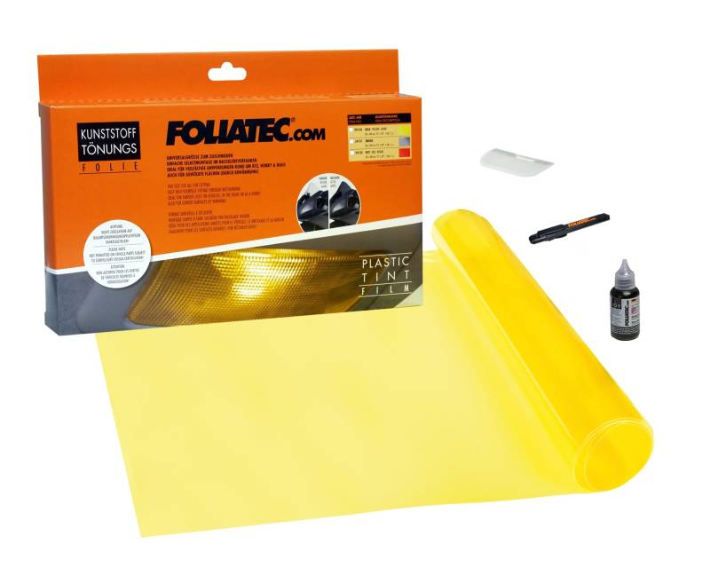 Foliatec Kunststoff Tönungsfolie gelb 30x100cm - 1 Stück von Foliatec