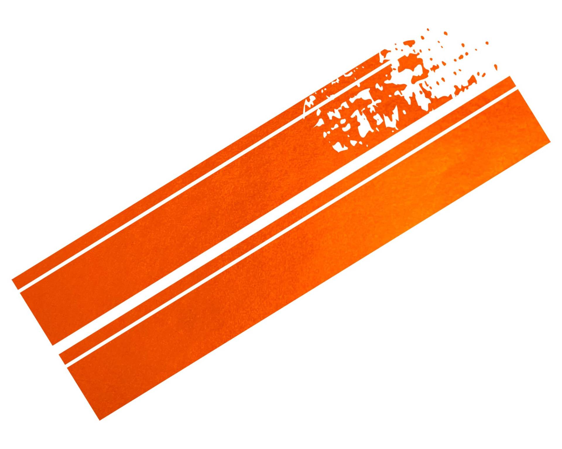 Foliatec Car Design Sticker Aufkleber Autoaufkleber Autosticker STRIPES, orange chrom matt, 22 x 150 cm von Foliatec