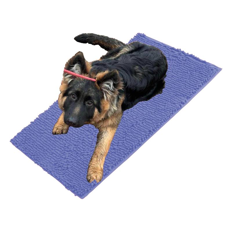 Folleggia Cleany Matte Hunde, Schmutzfangmatte Hund, Cleany Matte Schmutzfangmatte, für Schlammige, Nasse Pfoten und Schuhe, für Haustier, Weich und Super Saugfähig (Lila, 50 * 80cm) von Folleggia