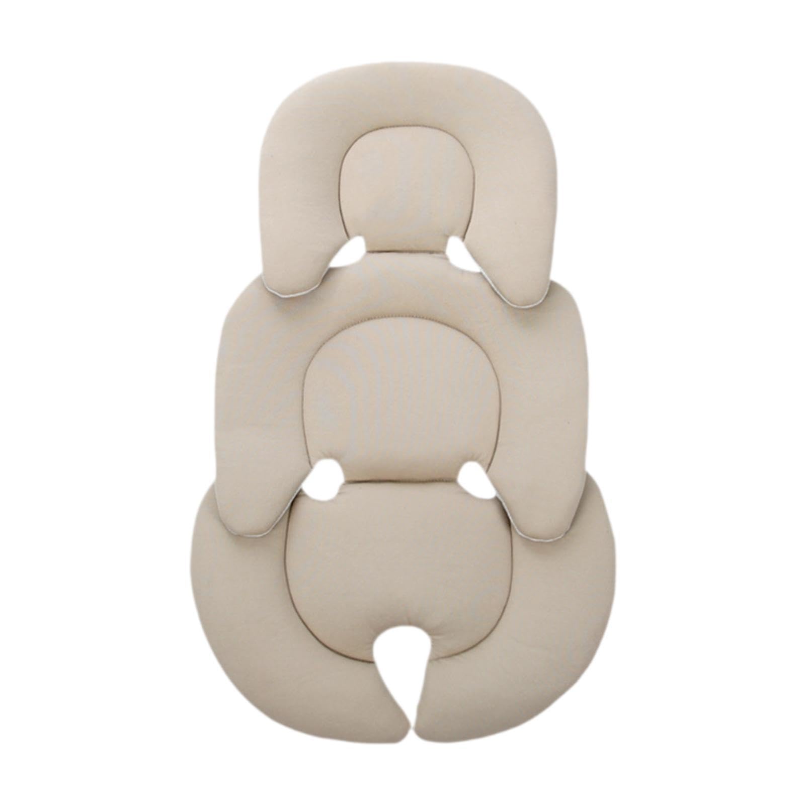 Folpus Kinderwagenkissen, Babysitzpolster, universelles, weiches Matratzenpolster für Kleinkinder, Kinderwagenkorb, Sitzinnenseite für Kinderwagen, Beige von Folpus