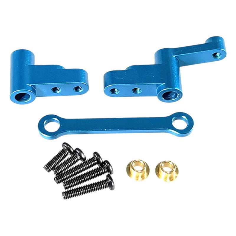 Folpus RC-Lenkungskomponenten ersetzen einfach zu verwendende Teile. Professionelles Upgrade für 1/14 Maßstab 14301 14302 RC-Modellauto DIY modifiziert, Blau von Folpus