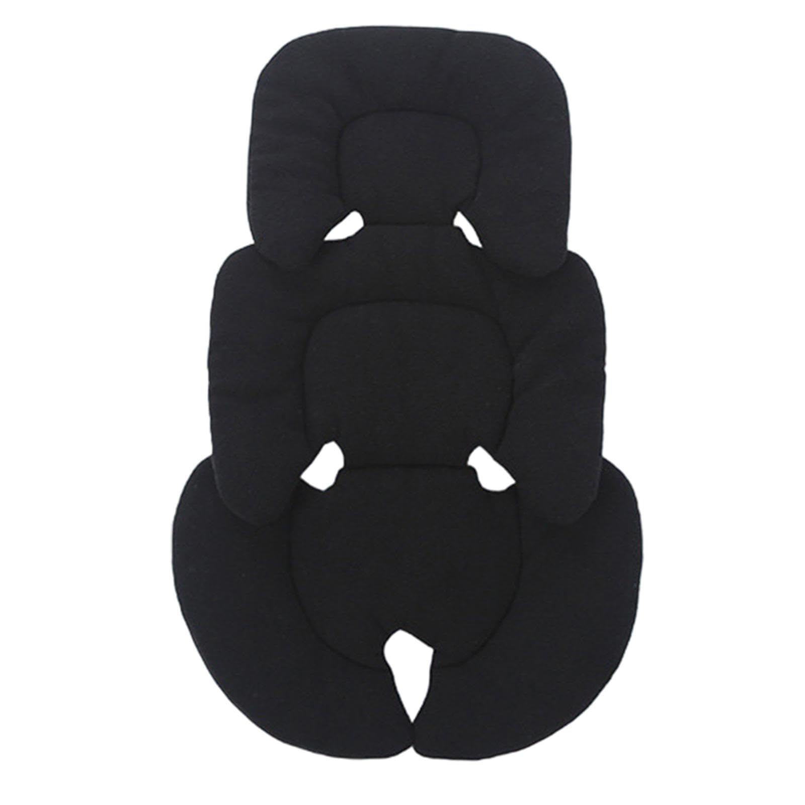 Folpus Verdicken Liner Mat Kinderwagen Kissen Neugeborenen Kinderwagen Matte Atmungsaktiv Universal Sitz Pad Sitz für Kinderwagen Kinderwagen Auto, Schwarz von Folpus