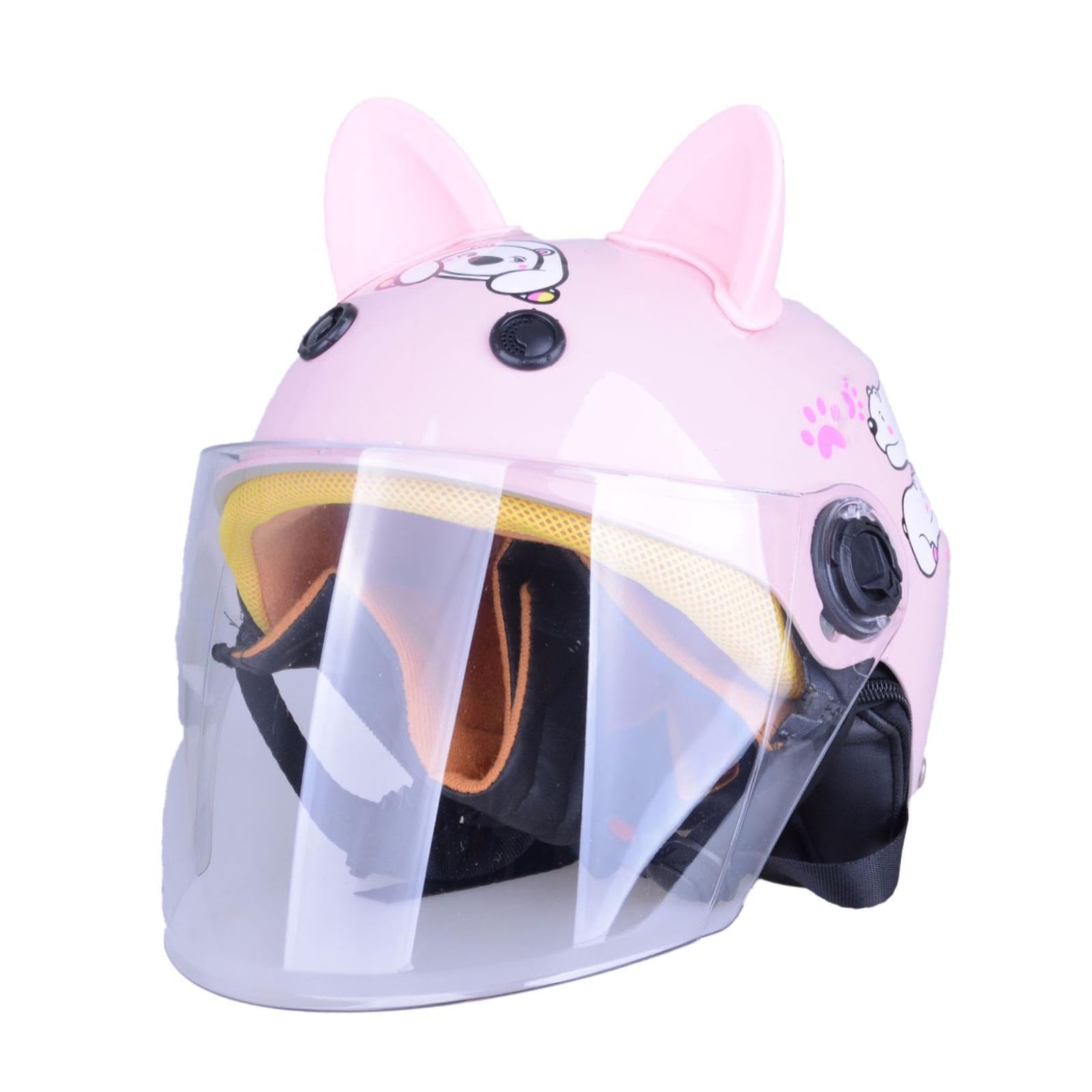 Folpus Winterhelm, Elektrofahrzeug-Helm für Jungen und Mädchen, weicher Skateboard-Helm, Fahrradhelm , Rosa von Folpus