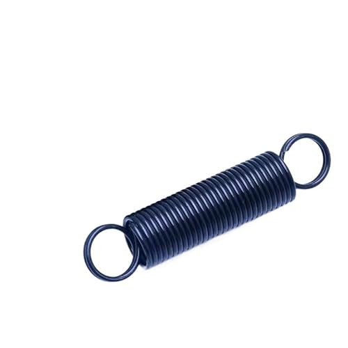 1/2 Stück 65 Manganstahl-Spannfeder, geschlossener Haken, zylindrische Spirale, spiralförmiger Rückzug, Verlängerungsspule, Drahtdurchmesser 1,0 mm Außendurchmesser, 10 mm/12 mm(280mm(1pc),10mm 1.0mm) von FonFou