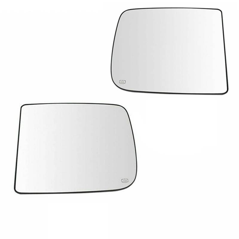 1 Paar Spiegelglas beheizbares Spiegelglas mit Rückseite for Dodge RAM 1500 2500 3500 2009-2020 68067726AA/68067727AA von FonFou