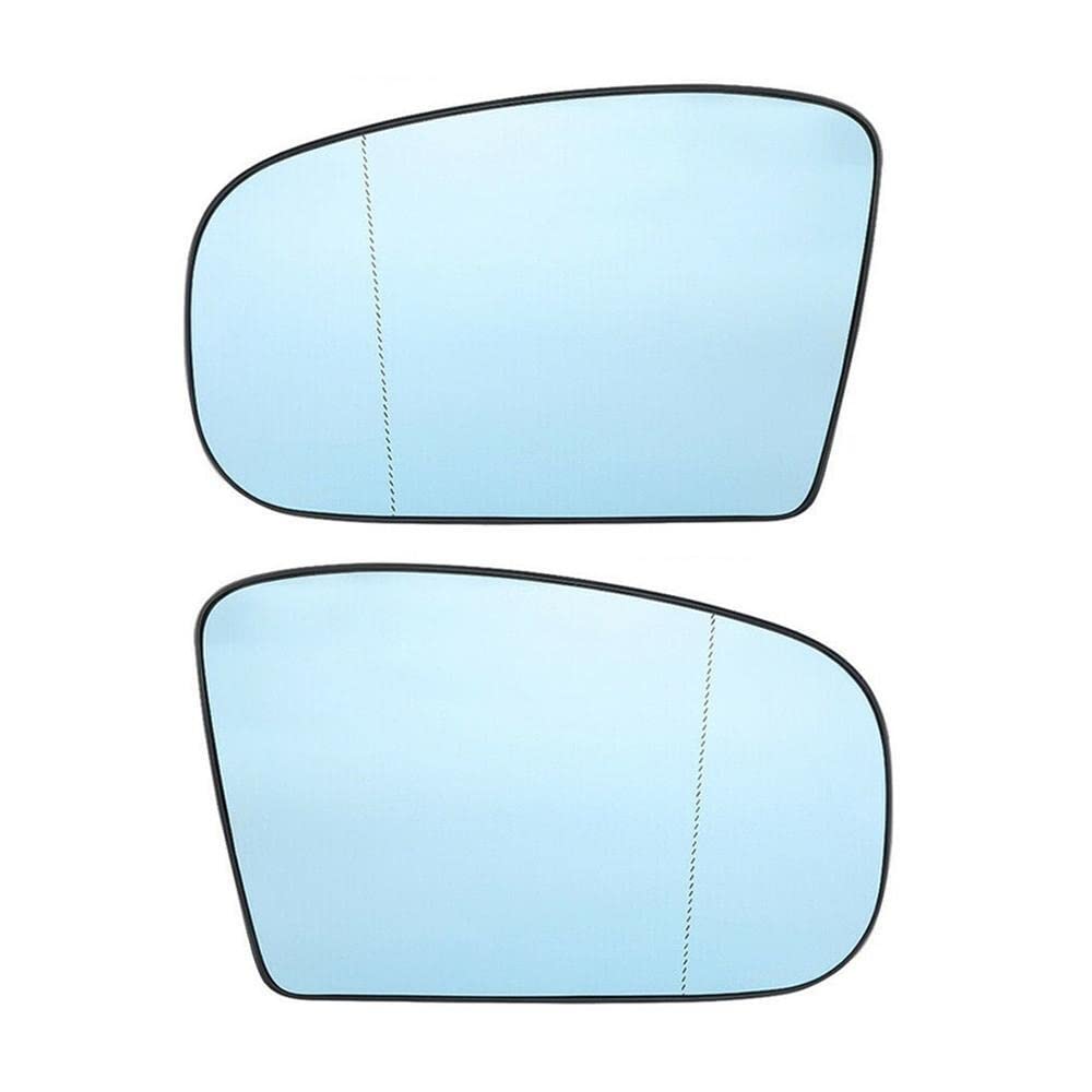 1 STÜCKE Auto Seite Beheiztes Spiegelglas Rückspiegel Objektiv Links/Rechts for S-Klasse W220 CL-Klasse W215(Blue (L)) von FonFou