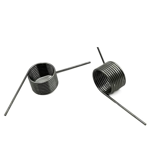 10 Stück Drahtdurchmesser 0,3 mm Winkel 90 Grad Torsionsfeder V-förmige Feder Material 65Mn Stahl(2.7mm(9 laps),5.0mm(10pcs)) von FonFou