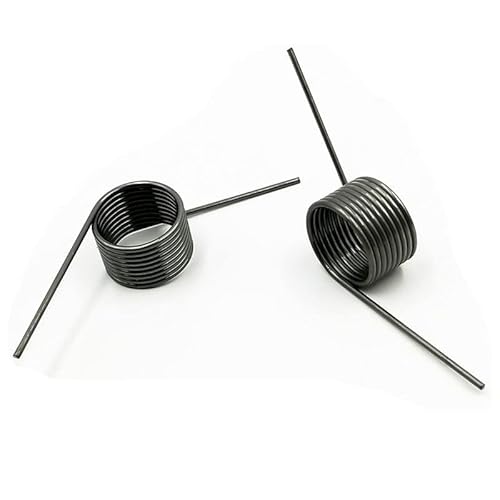 10 Stück Drahtdurchmesser 0,4 mm Federstahl Tiny Spring Hairpin Springs 3Coils/6Coils/9Coils Winkel 60°/90°/120°/180°(9Coils Degree 90,5mm) von FonFou