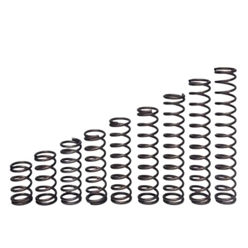 10 Stück Drahtdurchmesser 1,2 mm Außendurchmesser 12/13 mm Länge 10-100 mm 65Mn Druckfeder Y Typ Zylindrischer Spulenrotor Rücklaufdruck komprimierter Federstahl(10mm (10Pcs),12MM) von FonFou