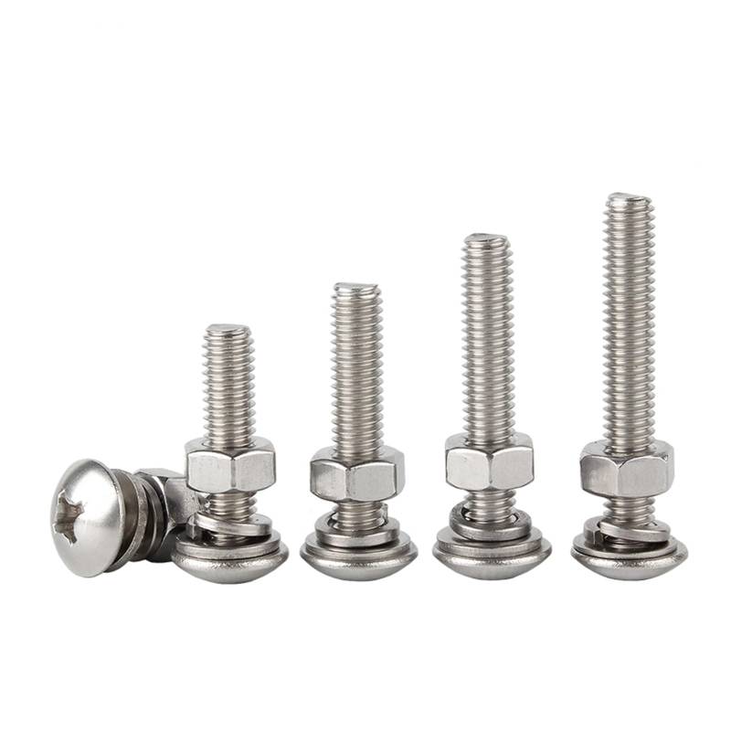 100 Sätze Edelstahl 304 Kreuzschlitz-Kreuzschlitzschrauben Muttern Unterlegscheiben Sicherungssätze Set M2 M3 M4(14mm,M2) von FonFou