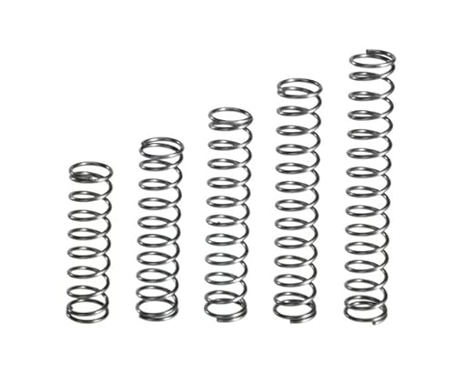 5/10 STÜCKE Drahtdurchmesser 1,2 mm Außendurchmesser 18/19 mm Länge 10–100 mm 65 Mn Zylindrische Spulenkompression Mikro kleiner Federrückstelldruck komprimierter Federstahl(50mm(10PCS),19mm) von FonFou