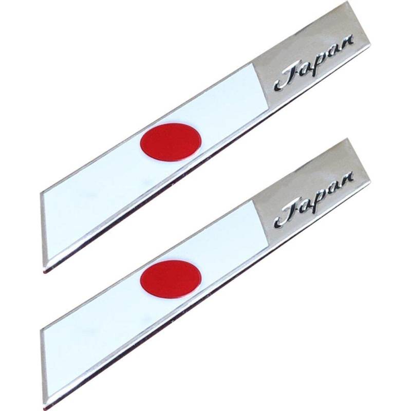 Japanische Flaggenauto-Aufkleber Abziehbilder 3D Japan Stickers Auto Styling Emblem Abzeichen Autozubehör Autotil Für Autos Motorrad von Fopytu