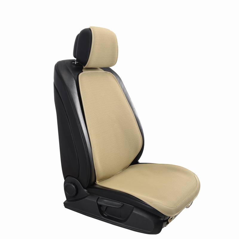 Forbell Autositzbezug mit atmungsaktivem, belüftetem, ultradünnem, rutschfestem Universal-Sitzschutz, modisches, einfaches Sitzkissen (Beige) von Forbell