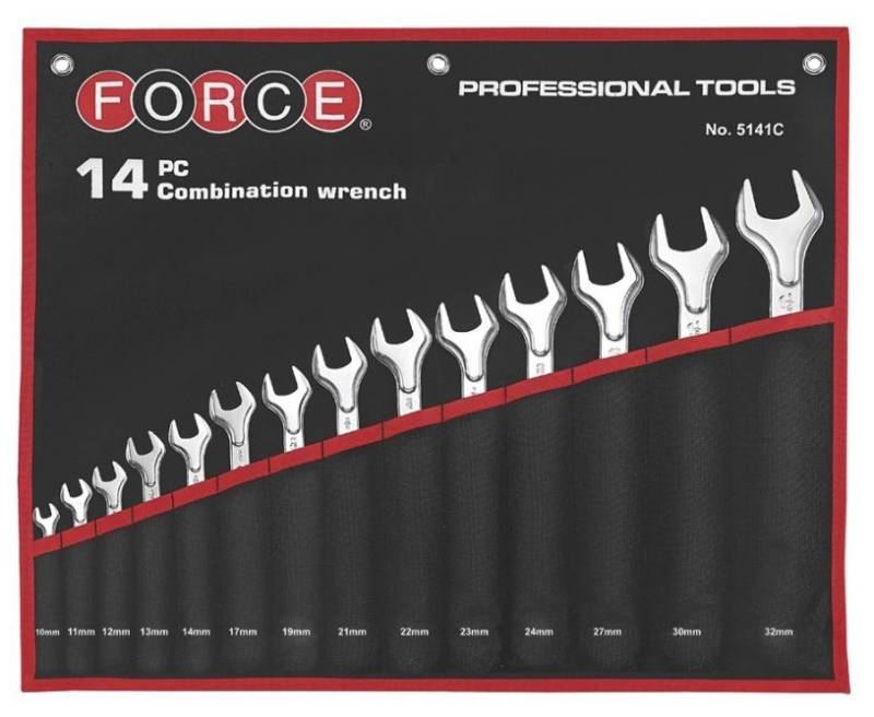 FORCE Ring- / Gabelschlüsselsatz 5141C von Force