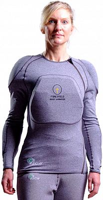 Forcefield GTech, Protektorenshirt Level-1 Unisex - Grau - L von Forcefield