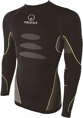 Forcefield Tech 3 Base, Funktionsshirt - Schwarz/Grau/Gelb - M von Forcefield