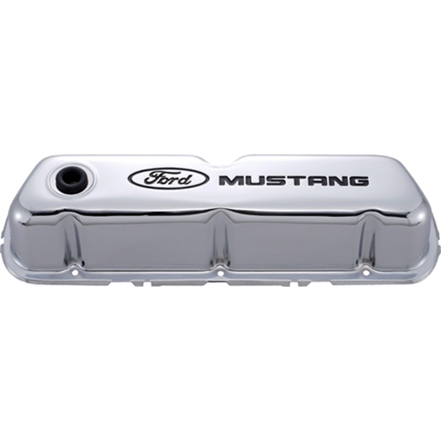 Chrome Steel Valve Cover Set w/Compatible with/Replacement for Mustang Logo von Ford