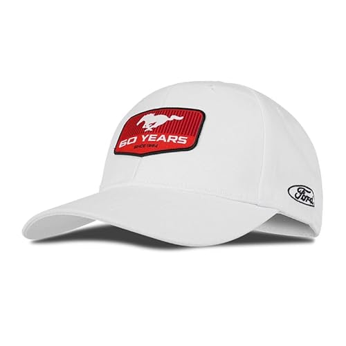 Ford Mustang 60 Years Baseball Cap Weiß verstelbar von Ford