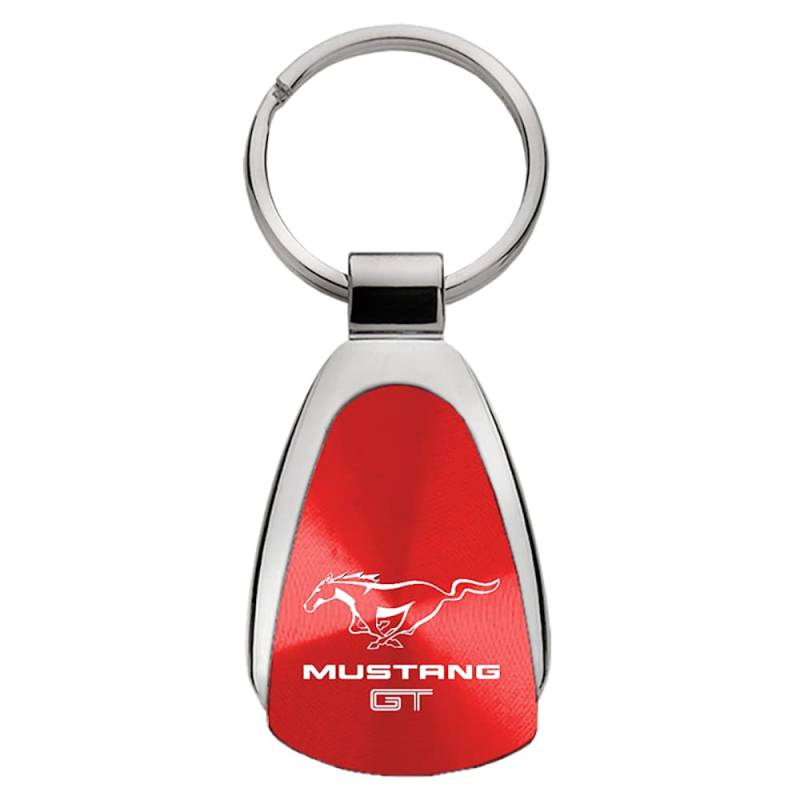 Ford Mustang GT Red Tear Drop Key Chain by "Au-Tomotive Gold, INC." von Ford