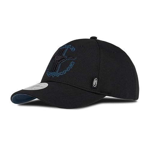 Ford Mustang Halo Baseball Cap Schwarz/Blau verstellbar von Ford