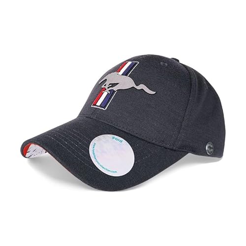 Ford Mustang Logo rPET Baseball Cap Denim-Look verstellbar von Ford