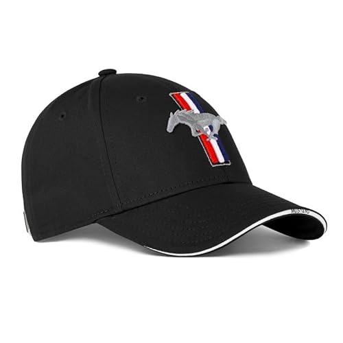 Ford Mustang Logo rPET Baseball Cap Schwarz verstellbar von Ford