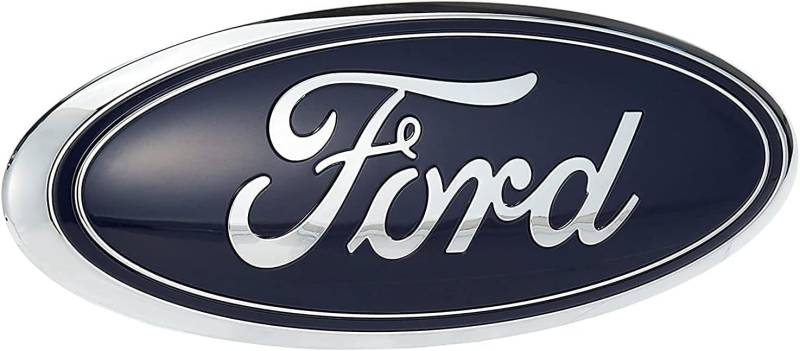 Ford OEM-blaues ovales Heckklappen-Emblem passend für 1998–2016 F-150 E-Serie Super Duty Excursion von Ford