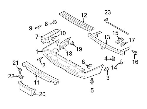 Genuine Ford 7L1Z-17811-BPTM Bumper Bar Side Extension von Ford