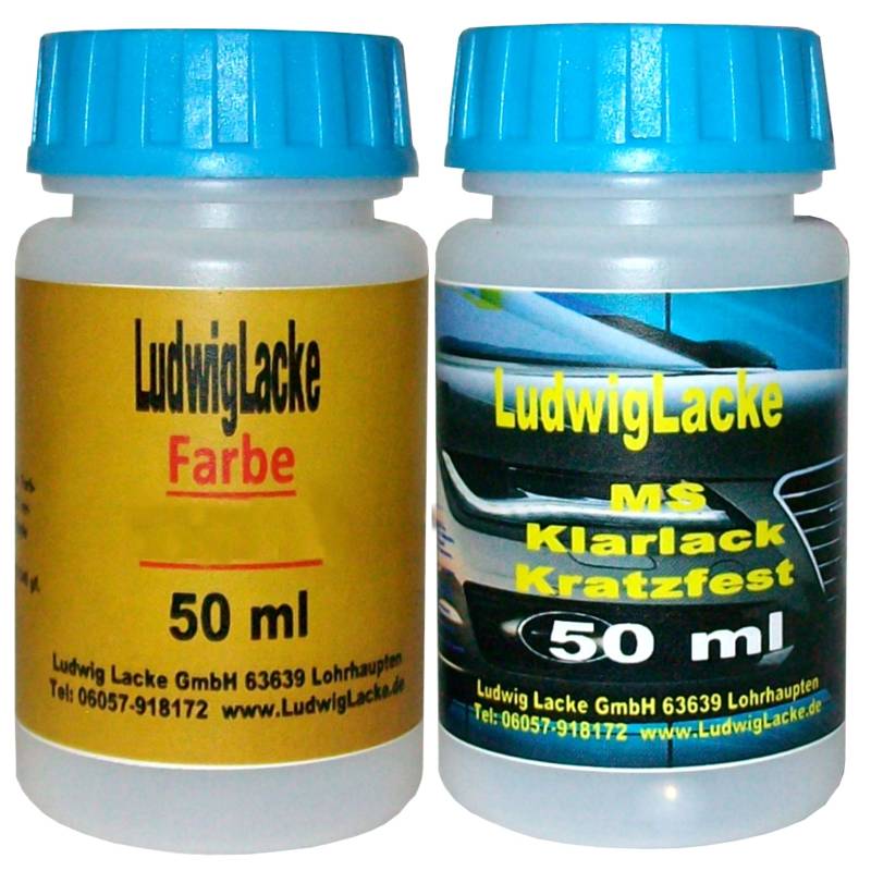 Lackstift Set für Ford Cosmosblau Farbcode XSC2155 Baujahr 1988 - 1994 Perleffektlack * 2 Lackstifte a 50 ml von Ludwiglacke. 50 ml Basislack und 50 ml Klarlack. Weitere für diesen Farbton gültige Farbcodes: 2155CM 4U 4UP K K1 K2 K3 K9 KKAA von Ford