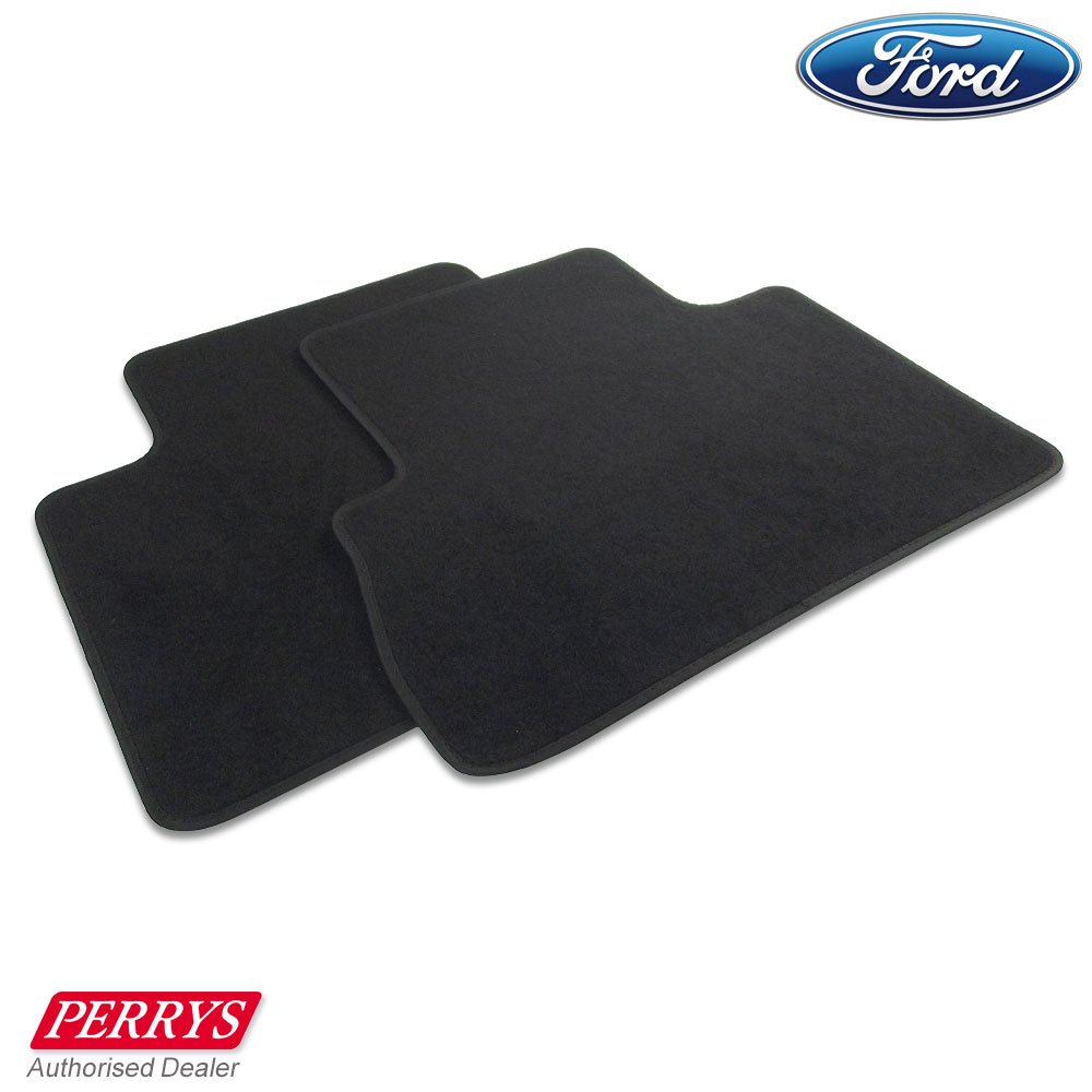 Original Ford Focus/C-MAX 2010-2019 Teppichfußmatten für hinten 2 Reihe in Schwarz 1693734 von Ford