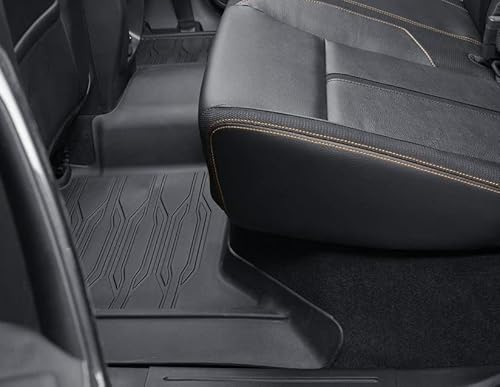 Ford Original Ranger 2012-Aktuell Allwetterfußmatten in wannenform mit hochstehenden Kanten für vorne und hinten, Schwarz von Ford