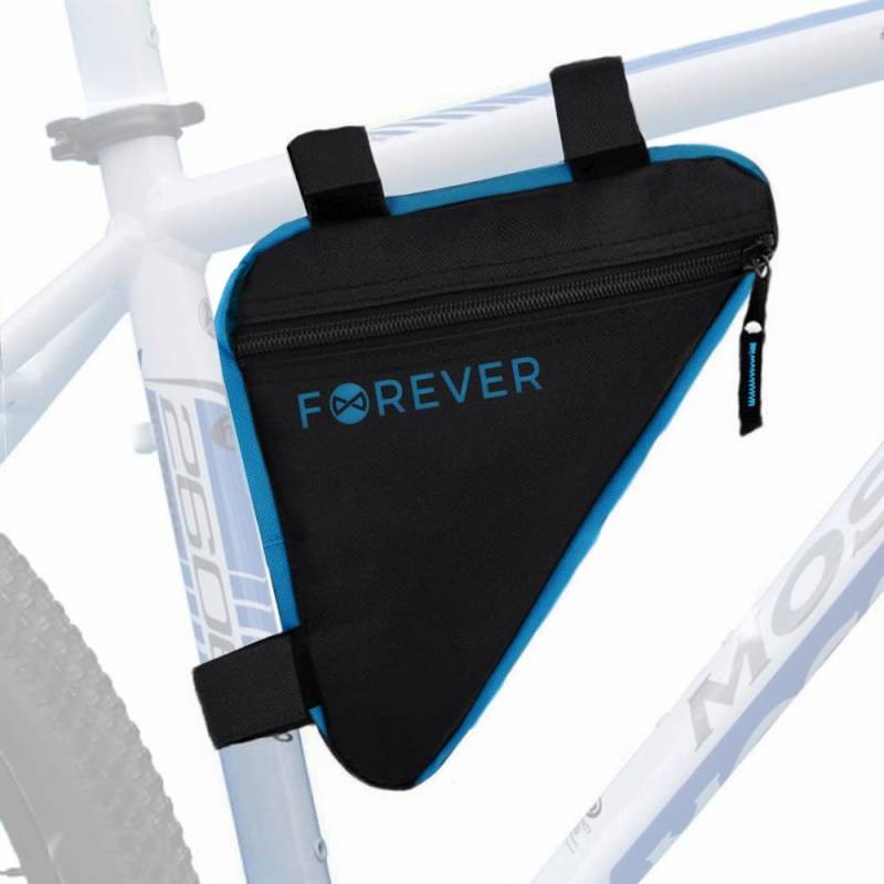 FOREVER Rahmentasche, Dreieckstasche, Fahrradtasche für MTB, Rennräder Wasserabweisende Werkzeugtasche (blau) von FOREVER