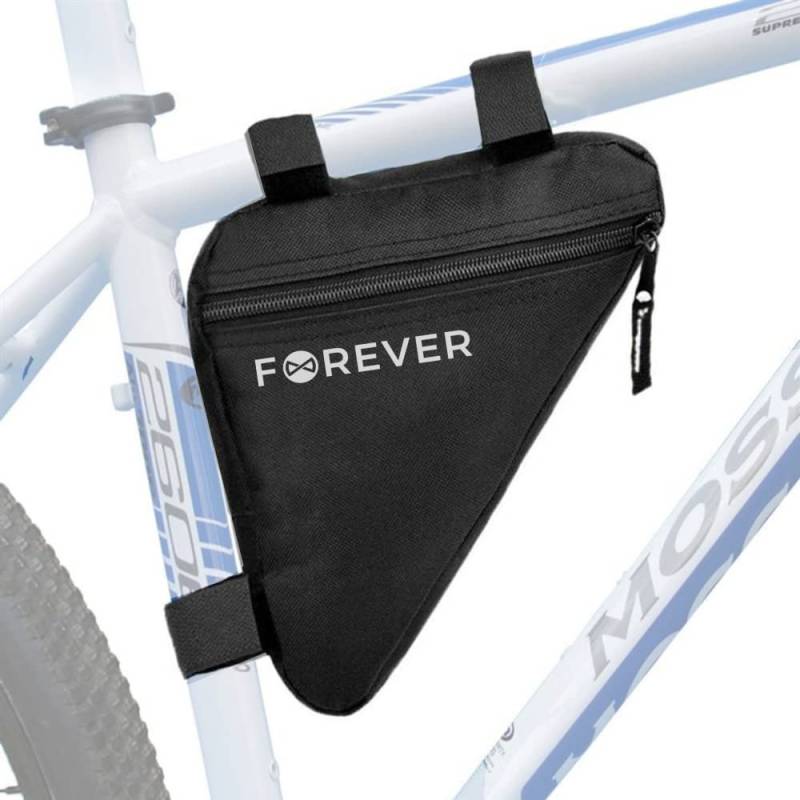 FOREVER Rahmentasche, Dreieckstasche, Fahrradtasche für MTB, Rennräder Wasserabweisende Werkzeugtasche (schwarz) von FOREVER