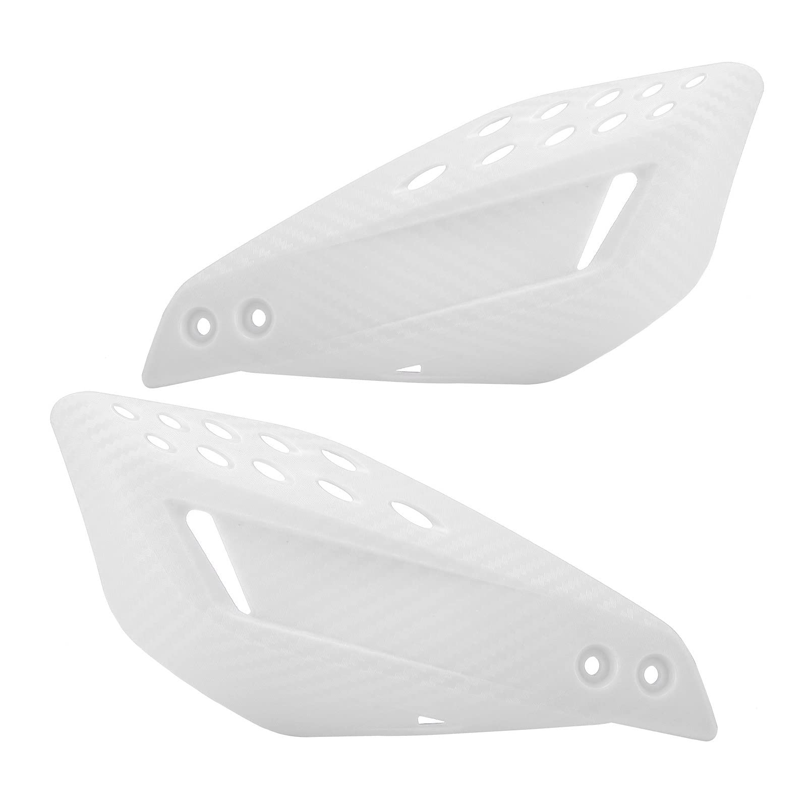 Motorrad Handschützer 1 Paar 22 Mm Motocross Handschutz Griffschutz Schild Handschützer Schutzausrüstung Für Motorrad Bike Pit Bike Quads Handschützer uards(White) von ForgUe