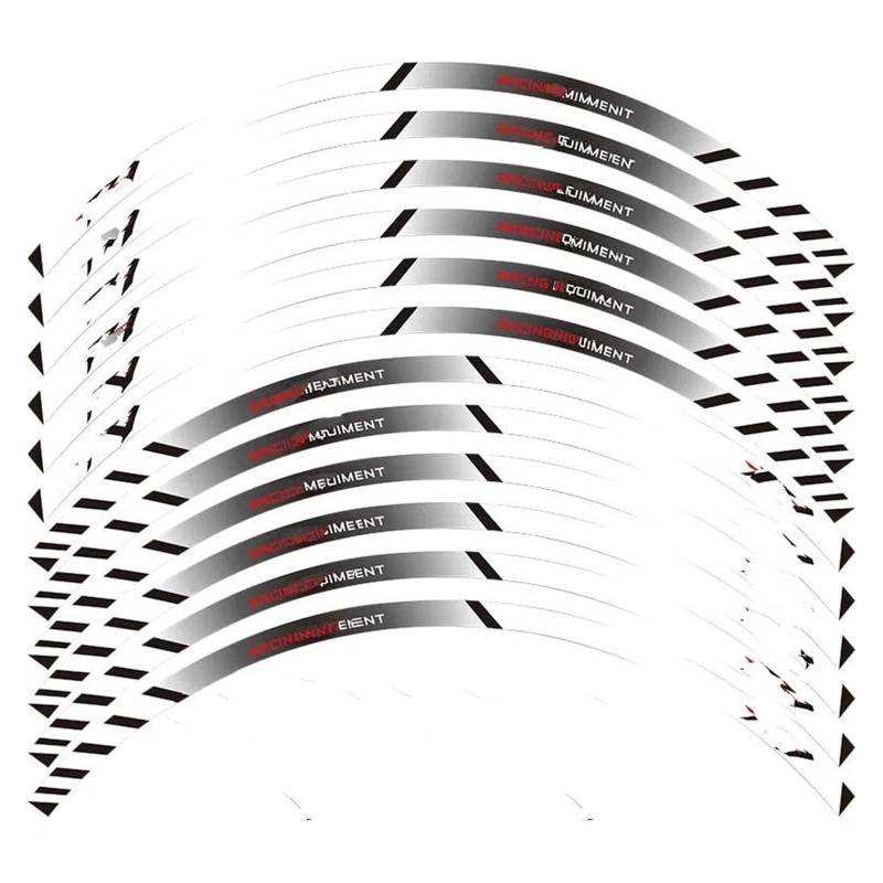 Motorrad-Rad 12 X Dicke Äußere Felgenaufkleber Streifen, Radaufkleber Passend Für Für FZ1 Für F&azer Für FZ 1 Aufkleber Abziehbild(White) von ForgUe